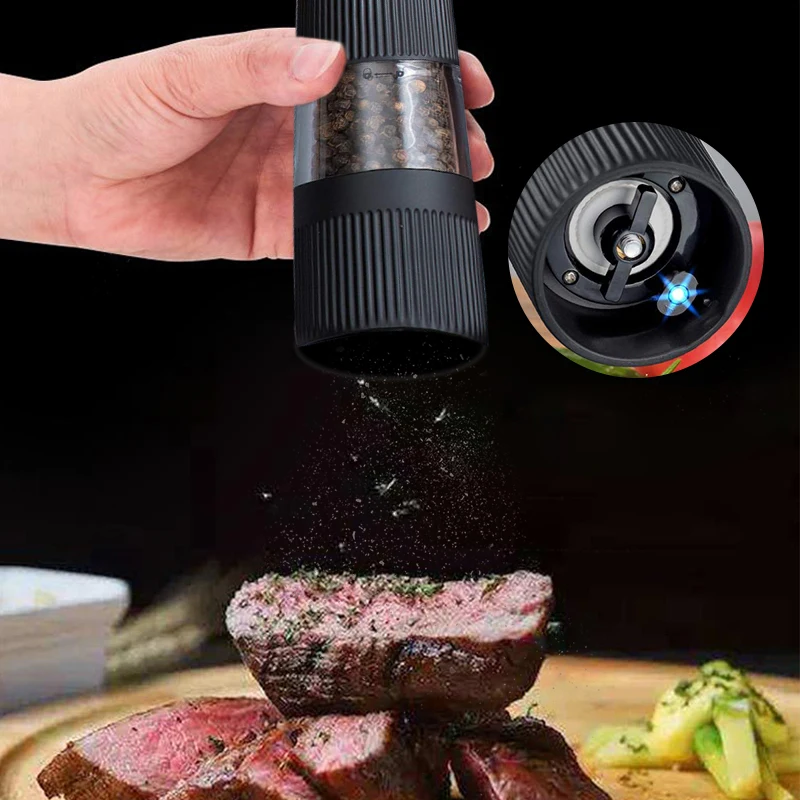 Automatic Salt Pepper Grinder Electric Spice Mill Grinder Seasoning Adjustable Coarseness Kitchen Tools Grinding For Cooking BBQ - Image 18