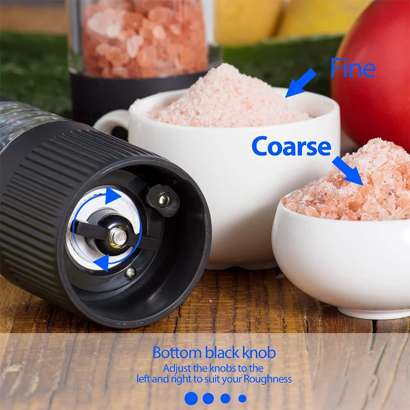 Automatic Salt Pepper Grinder Electric Spice Mill Grinder Seasoning Adjustable Coarseness Kitchen Tools Grinding For Cooking BBQ - Image 2
