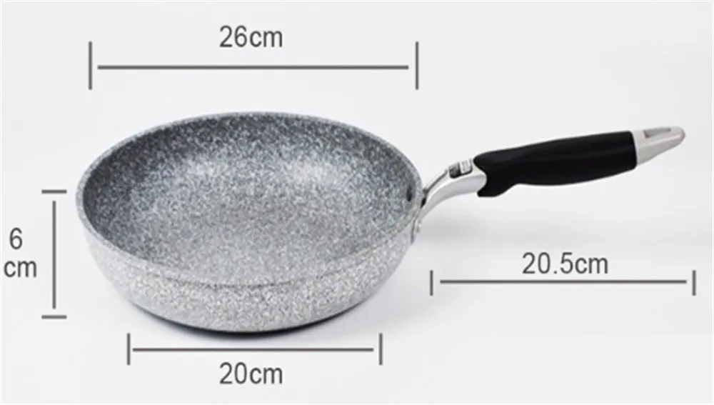 Durable Stone Frying Wok Pan Non-stick Ceramic Pot Induction Fryer Steak Cooking Gas Stove Skillet Cookware Tool for Kitchen Set - Image 21
