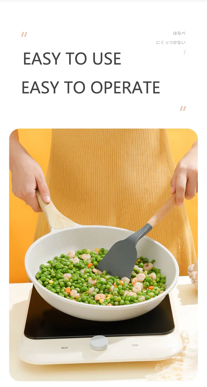 Non-stick Wok Frying Pan Ceramic Pot Medical stone Induction Gas Stove Universal Cookware Steak Cooking Saucepan Nonstick Pan - Image 13