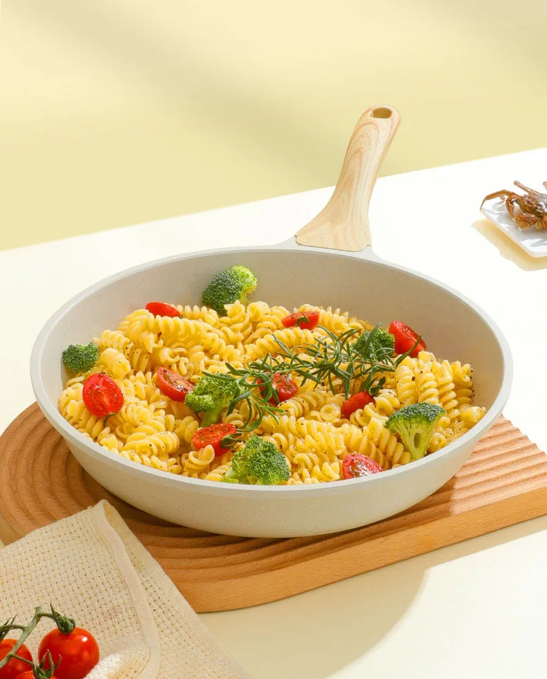 Non-stick Wok Frying Pan Ceramic Pot Medical stone Induction Gas Stove Universal Cookware Steak Cooking Saucepan Nonstick Pan - Image 16