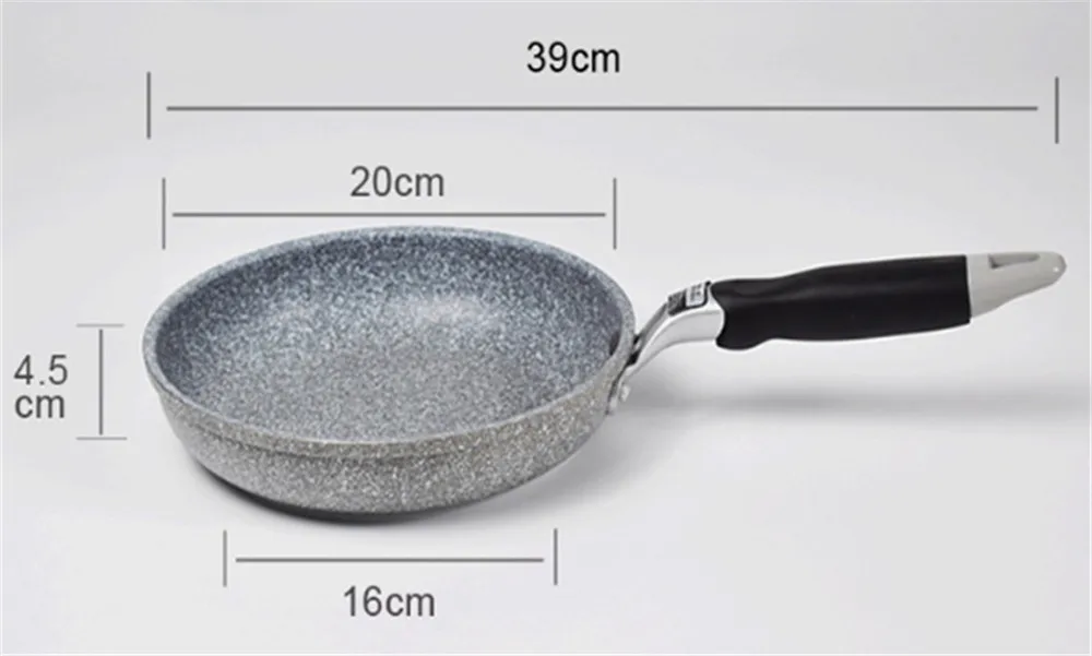 Durable Stone Frying Wok Pan Non-stick Ceramic Pot Induction Fryer Steak Cooking Gas Stove Skillet Cookware Tool for Kitchen Set - Image 20