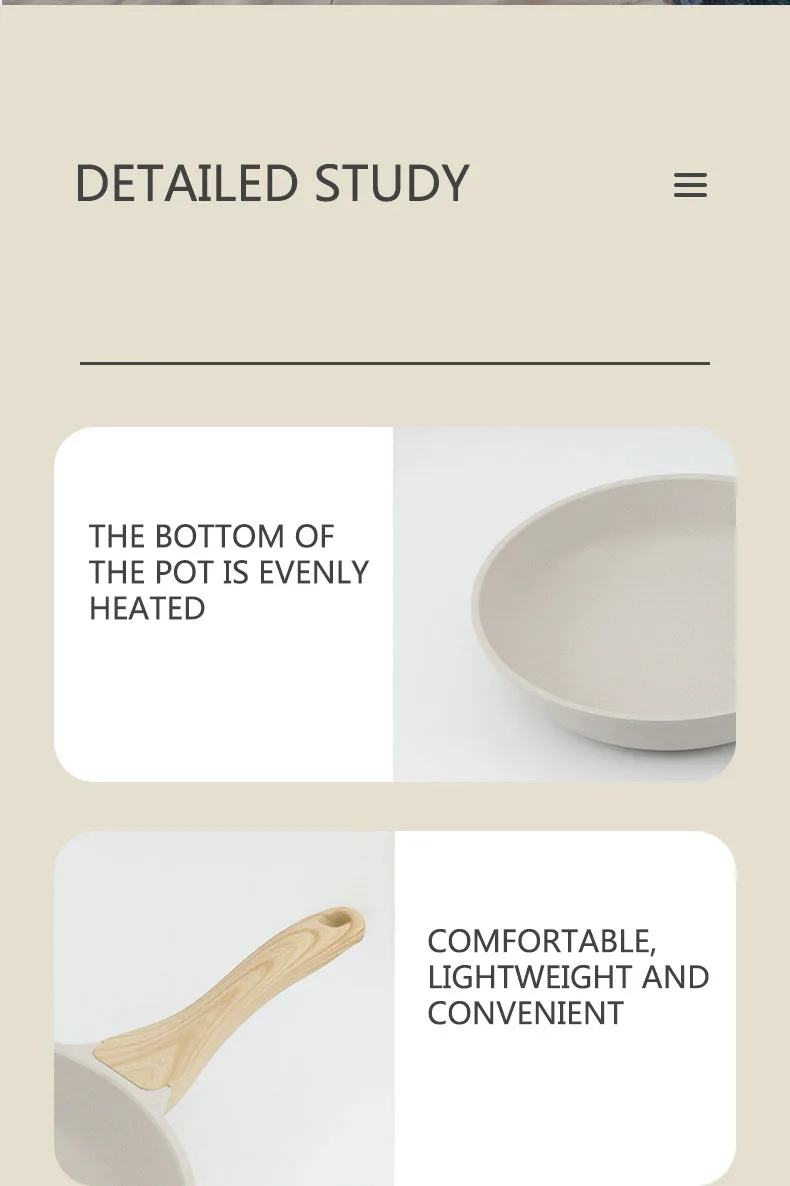 Non-stick Wok Frying Pan Ceramic Pot Medical stone Induction Gas Stove Universal Cookware Steak Cooking Saucepan Nonstick Pan - Image 22