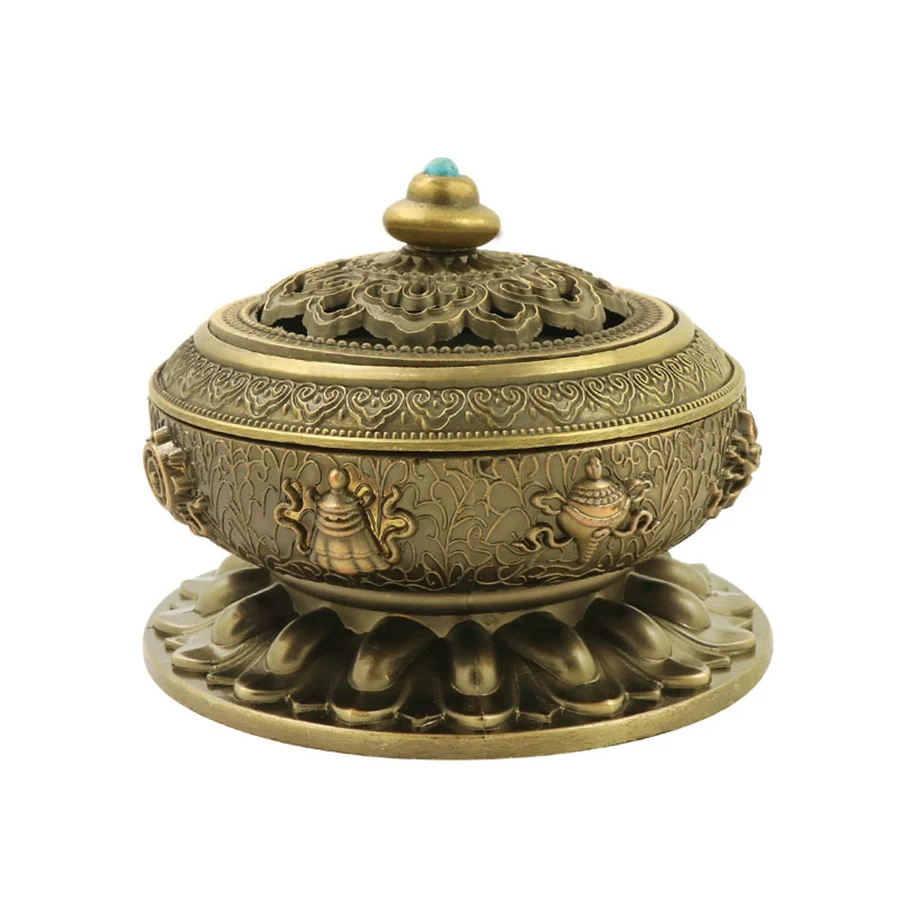 Sanxingdui Alloy Incense Burner - Mini Vintage Holder for Meditation, Cones & Coils, Retro Home Decor Gift - Image 10