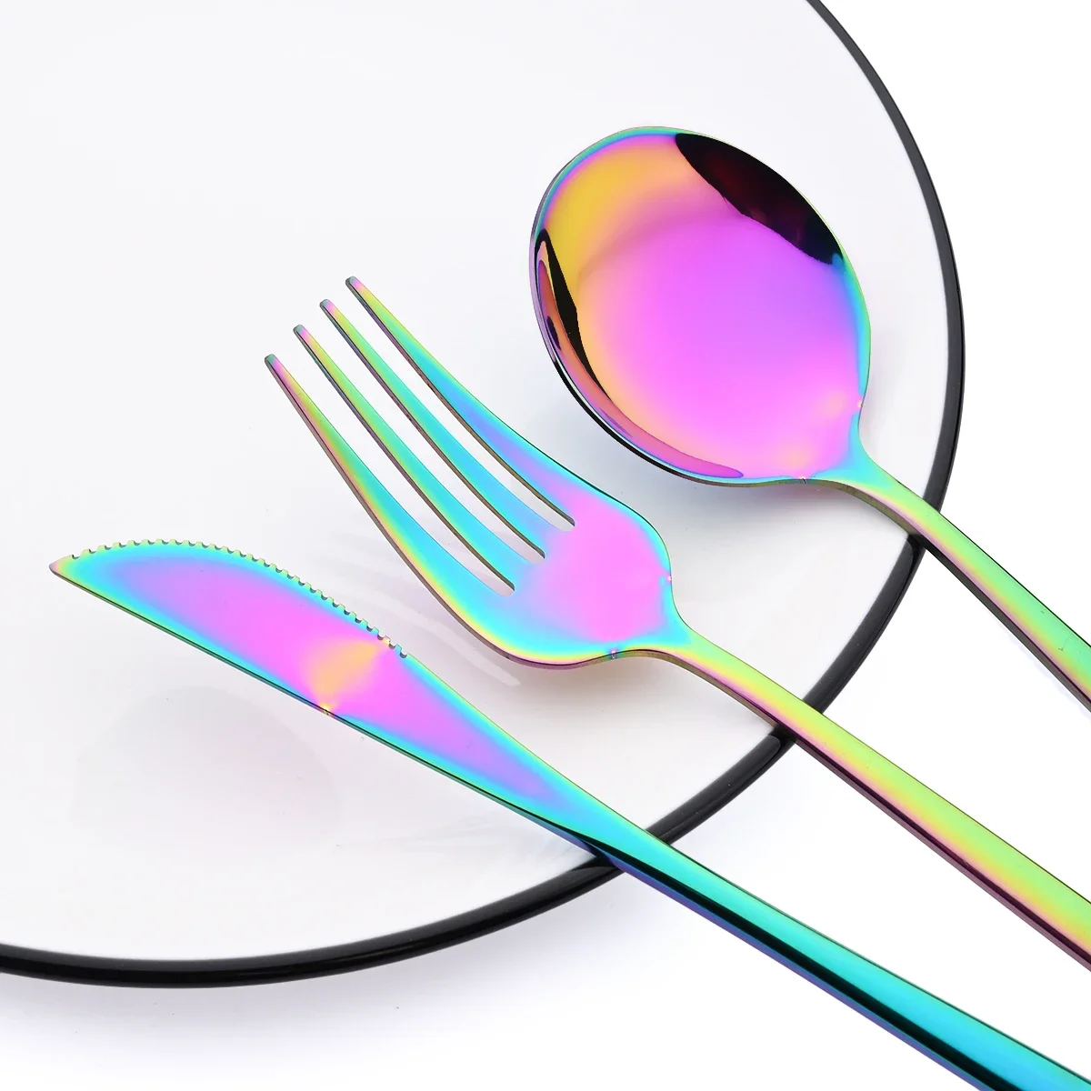 16Pcs Mirror Gold Dinnerware Set Stainless Steel Cutlery Set Fork Knife Coffee Spoon Tableware Silverware Kitchen Flatware Set - Image 27