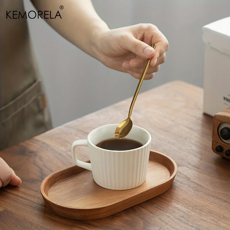 KEMORELA 1PCS Tableware Solid Wood Round Dessert Plate Japanese-style Wooden Tray Snack Plate Dried Fruit Plate Wooden Plate - Image 19