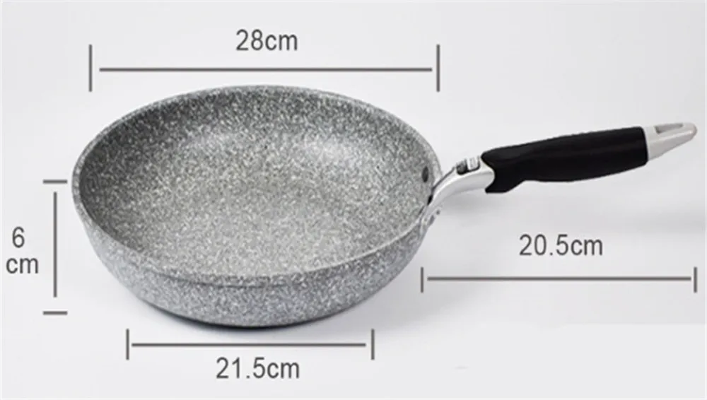 Durable Stone Frying Wok Pan Non-stick Ceramic Pot Induction Fryer Steak Cooking Gas Stove Skillet Cookware Tool for Kitchen Set - Image 22