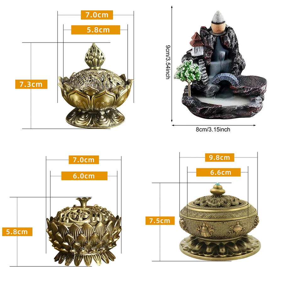 Sanxingdui Alloy Incense Burner - Mini Vintage Holder for Meditation, Cones & Coils, Retro Home Decor Gift - Image 6