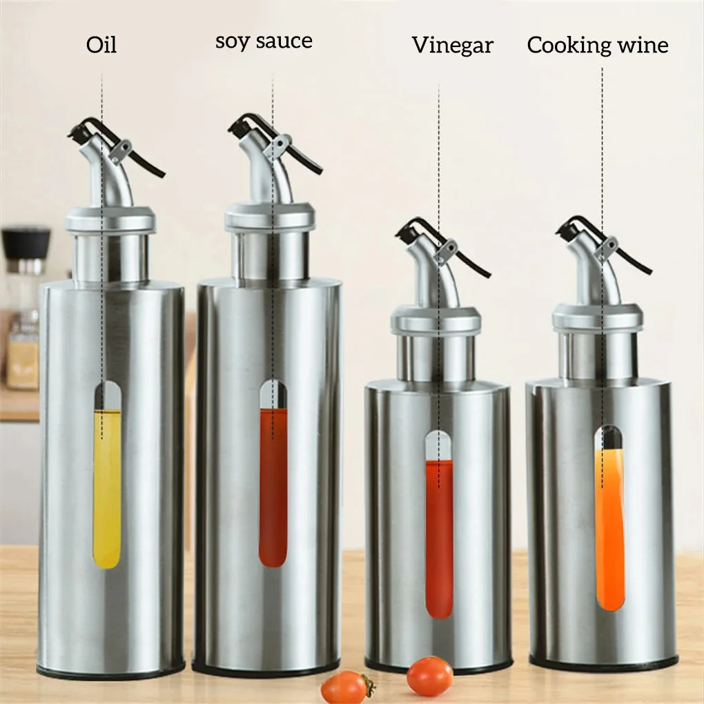 1PCS Kitchen Olive Oil Bottle Glass Container Pot Jar Pro Vinegar Sauce Holder Dispenser Gift for Cooking Seasoning Baking - Image 2