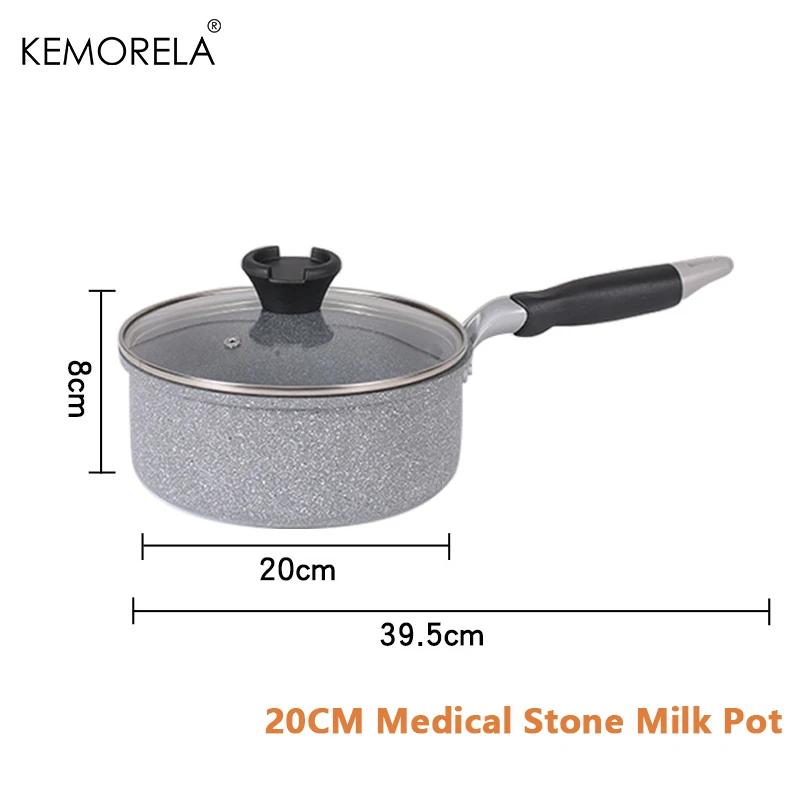 Durable Stone Frying Pan28/26/24/20cm Wok Non-stick Pan Skillet Cauldron Induction Cooker Pans Pancake Egg Gas Stove Home - Image 10