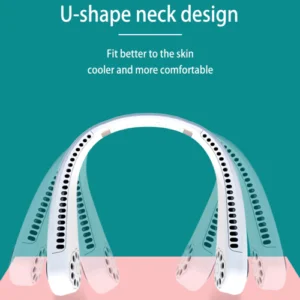 USB Portable Hanging Neck Fan Cooling Air Cooler Little Electric Air