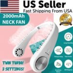 USB Portable Hanging Neck Fan Cooling Air Cooler Little Electric Air