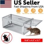 USA Mouse Trap Rat Trap Rodent Trap Live Catch Cage, Easy to Set Up