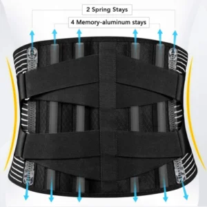 Adjustable Lower Back Brace Lumbar Support Waist Belt For Men Women