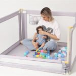 Baby's Play Fence Protective Fence Infant Baby Toddler Fence Door Adju