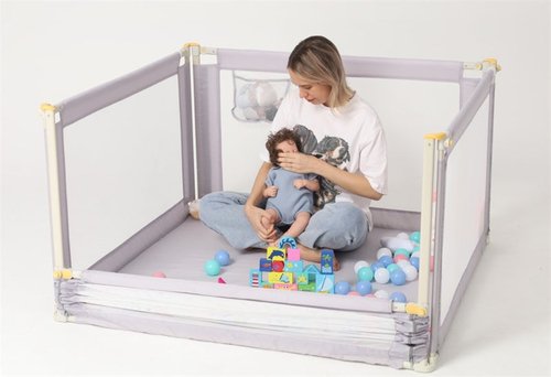 Baby's Play Fence Protective Fence Infant Baby Toddler Fence Door Adju