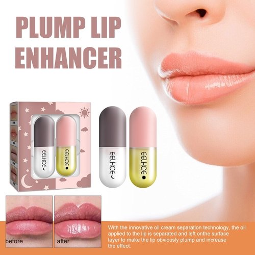 EELHOE Day And Night Lip Moisturizing Capsule, Hydrates Increases Lip
