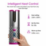 Hair Curler LCD Cordless Auto Rotating Waver Curling Iron Ceramic