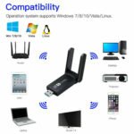 1200Mbps Long Range AC1200 Dual Band 5GHz Wireless USB 3.0 WiFi