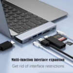 Multiport USB-C Hub Type C To USB 3.0 4K HDMI Adapter For Macbook Pro