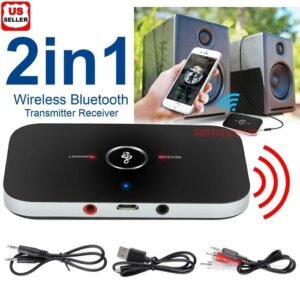 Bluetooth 5.0 Transmitter Receiver 2 IN 1 Wireless Audio 3.5mm Jack
