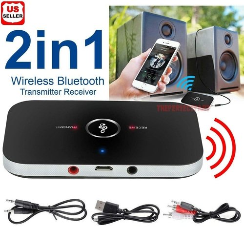 Bluetooth 5.0 Transmitter Receiver 2 IN 1 Wireless Audio 3.5mm Jack