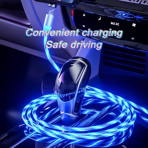Magnetic Charging Cable Streamer Fast Charging Cable Lighting Micro