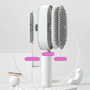 Self Cleaning Hair Brush For Women One-key Cleaning Hair Loss Airbag